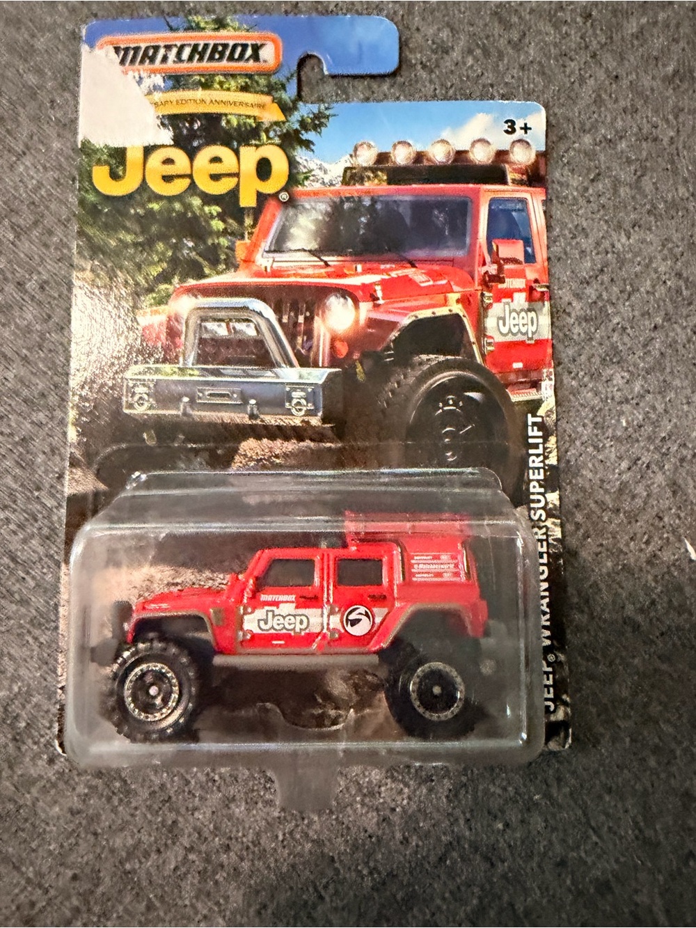 Matchbox Jeep Wrangler Superlift Toy - Red